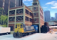 CSX 1135 working a warehouse in Albany